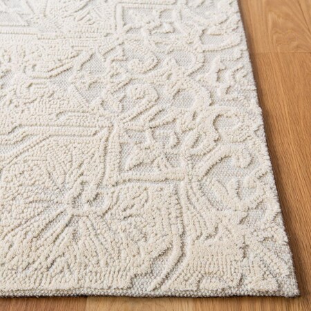 Safavieh 6 x 6 ft. Abstract 100 Percent Wool Pile Square Rug Ivory & Beige ABT958A-6SQ